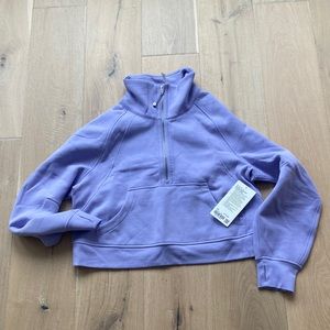 Lululemon lilac smoke funnel neck scuba